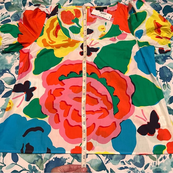 J. Crew scoop neck floral top - Picture 5 of 5